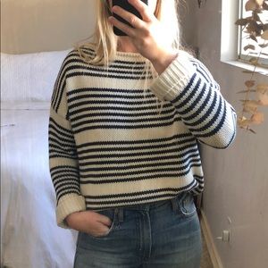 Topshop stripe cotton sweater size XS / 2